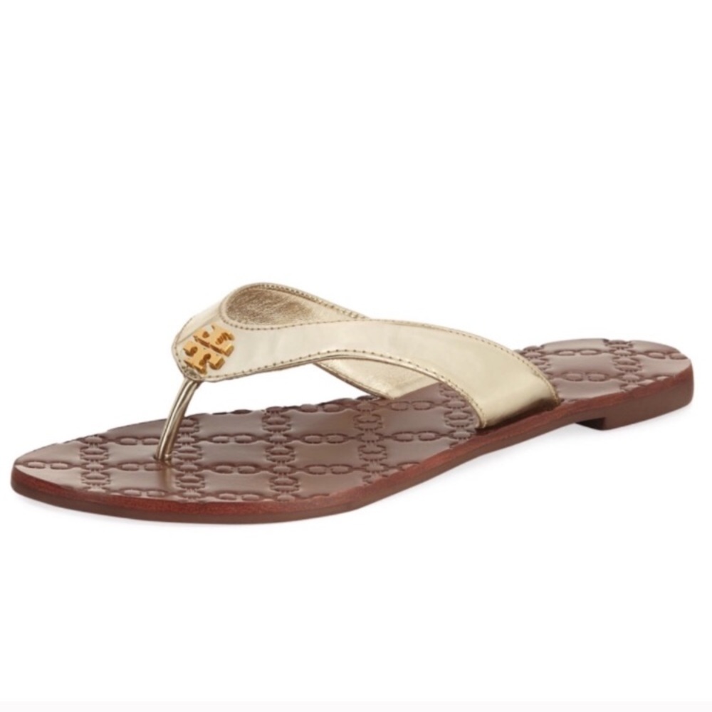 Tory Burch Thora/Monroe Sandal (Gold) 8
